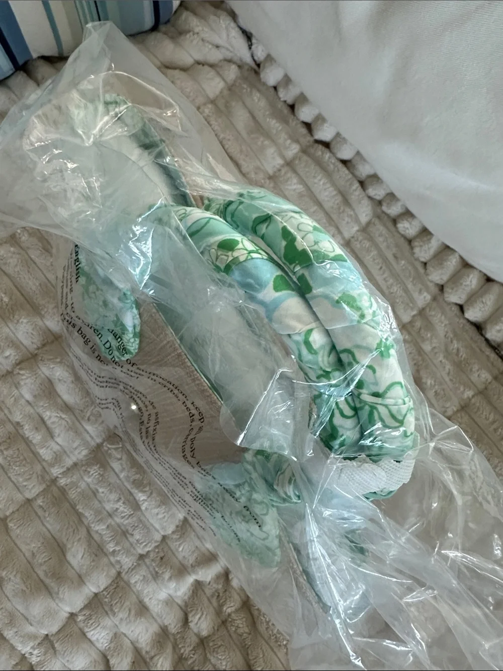 NWT Lilly Pulitzer Straw Bag "Burst of Joy" scarf wrapped gold handles - Picture 7 of 11